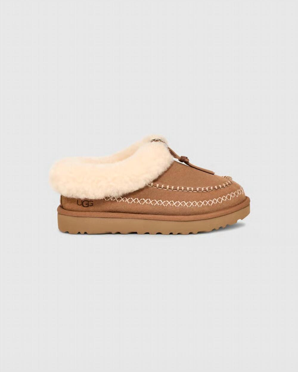 NEW UGG women's tasman alpine slipper in chestnut